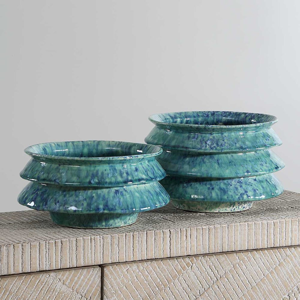 Zigzag Bowls Set of 2 by Uttermost