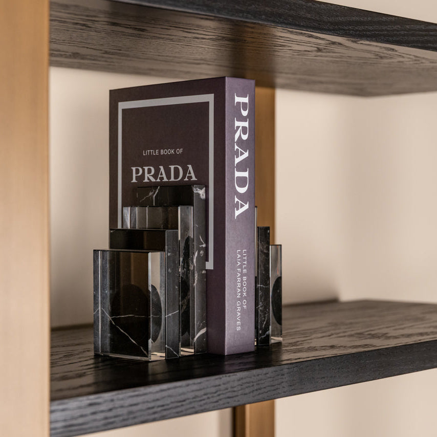 Cambon Dark Coffee 4 Door 4 Shelf Display Unit by Richmond Interiors