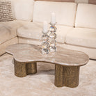 Abandos Antique Brass Coffee Table by Richmond Interiors
