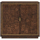 Flores Burl Wood 2 Door Cabinet Uttermost