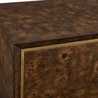 Flores Burl Wood 2 Door Cabinet Uttermost