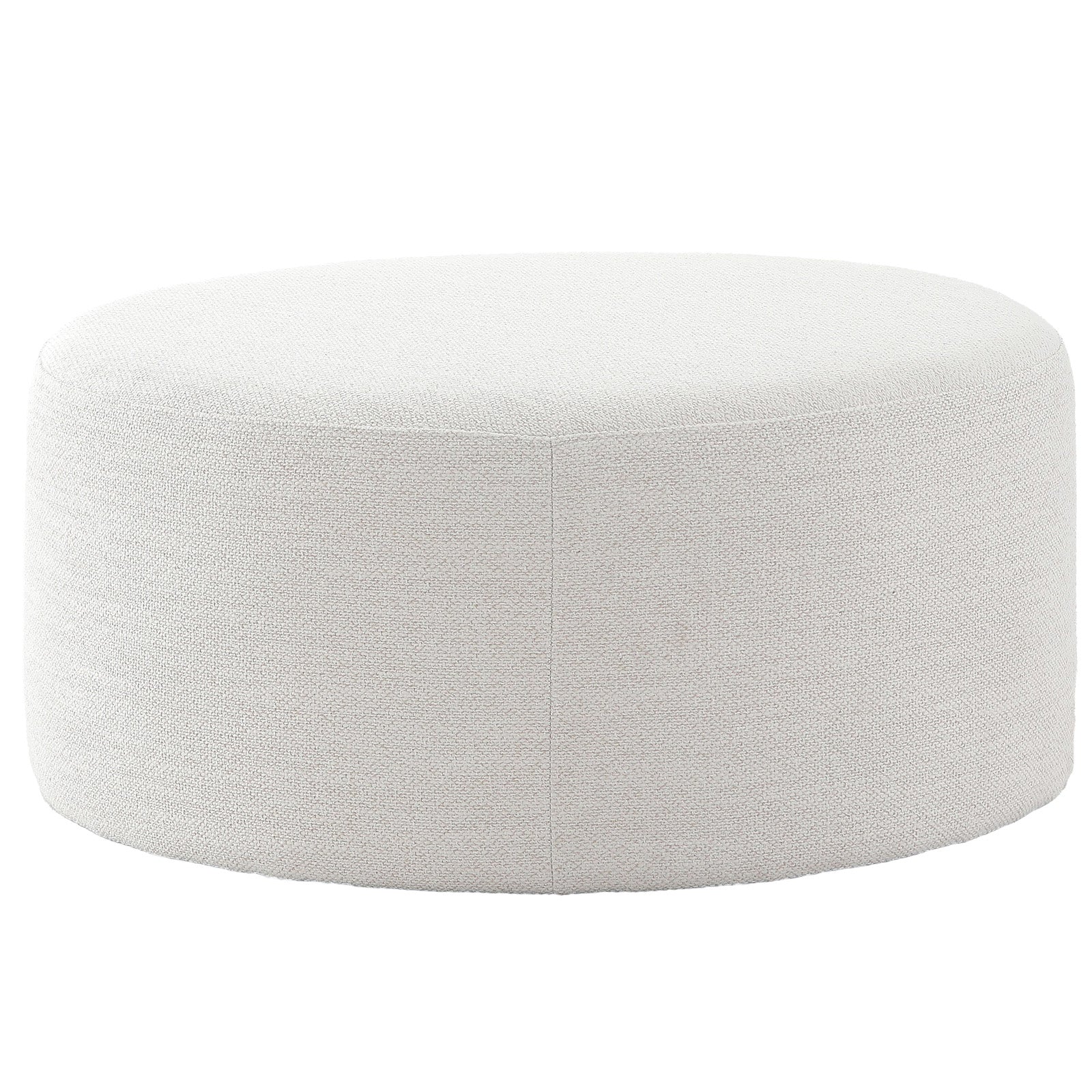 Round Footstool in Off-White by Keiichi