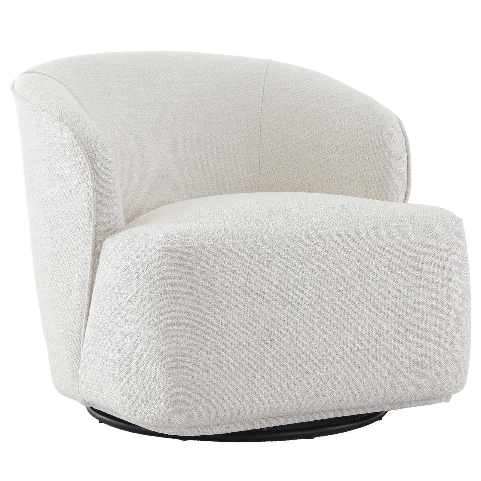 Stow Swivel Chair in Off-White by Keiichi