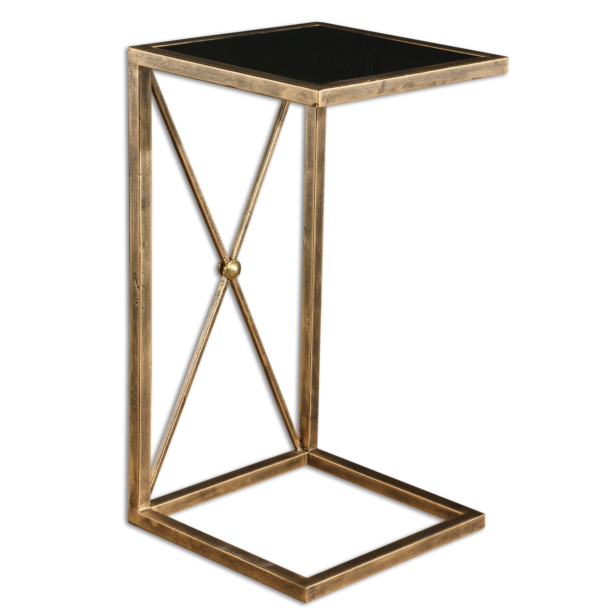 Zafina Gold Accent Table by Uttermost