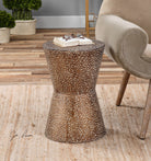 Cutler Drum Shaped Accent Table by Uttermost