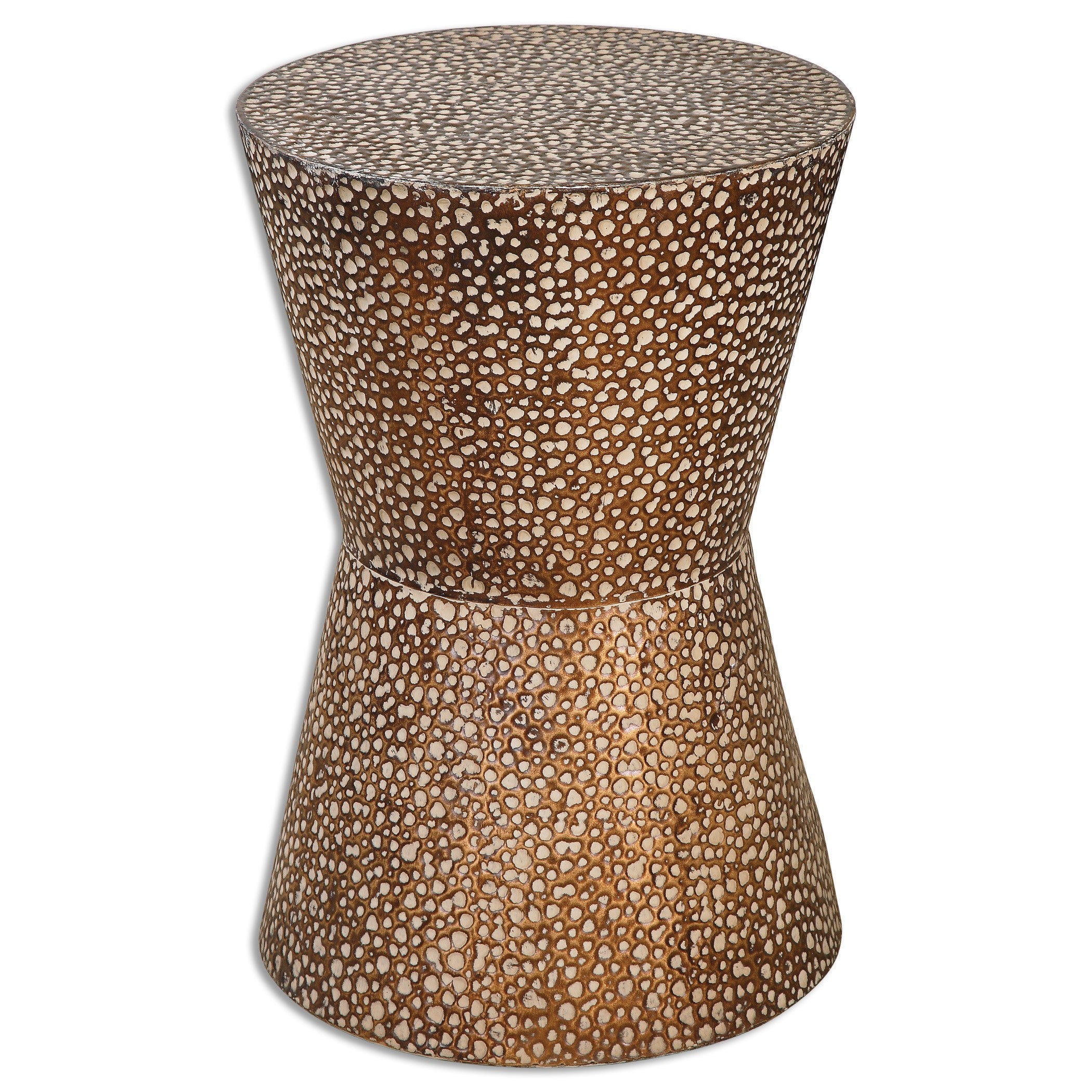 Cutler Drum Shaped Accent Table by Uttermost