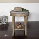 Deka Round Side Table by Uttermost