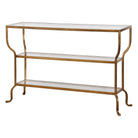 Deline Console Table in Gold by Uttermost