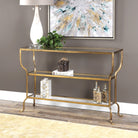 Deline Console Table in Gold by Uttermost