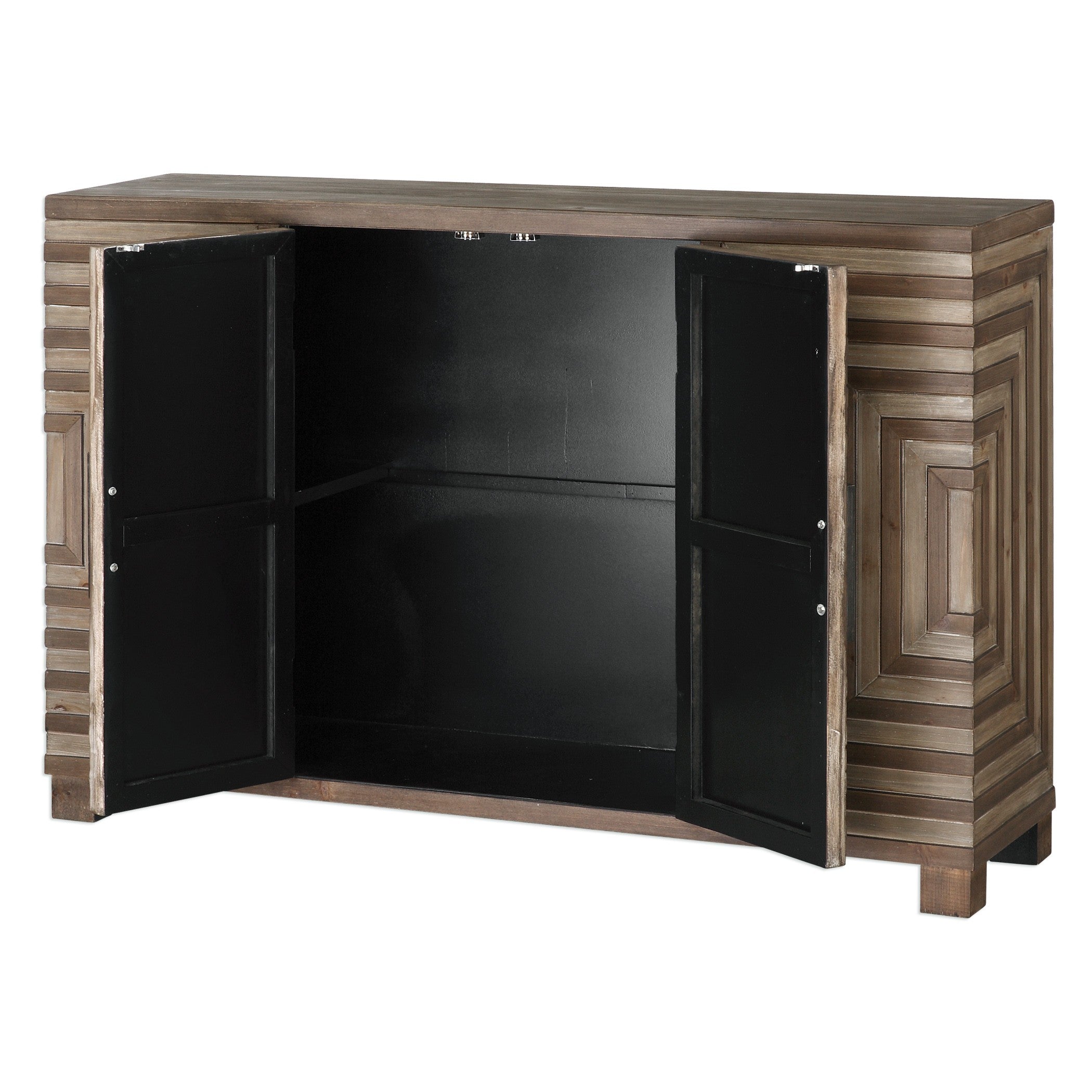 Layton Geometric Console Cabinet by Uttermost