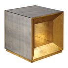 Flair Gold Cube Table by Uttermost
