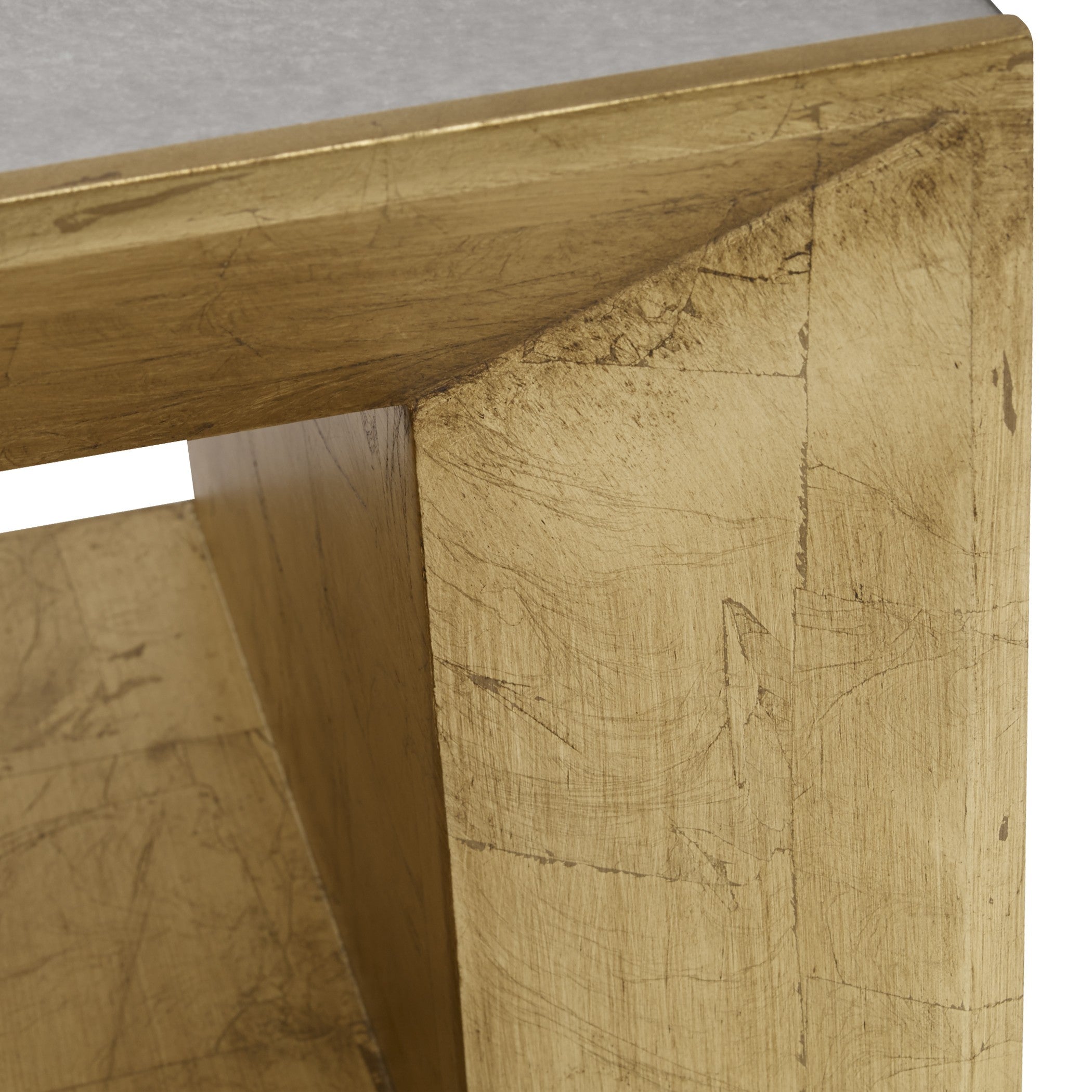 Flair Gold Cube Table by Uttermost