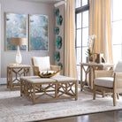 Catali Ivory Stone Console Table by Uttermost