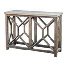 Catali Ivory Stone Console Table by Uttermost