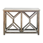 Catali Ivory Stone Console Table by Uttermost