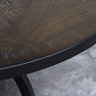 Maiva Round Black Dining Table by Uttermost