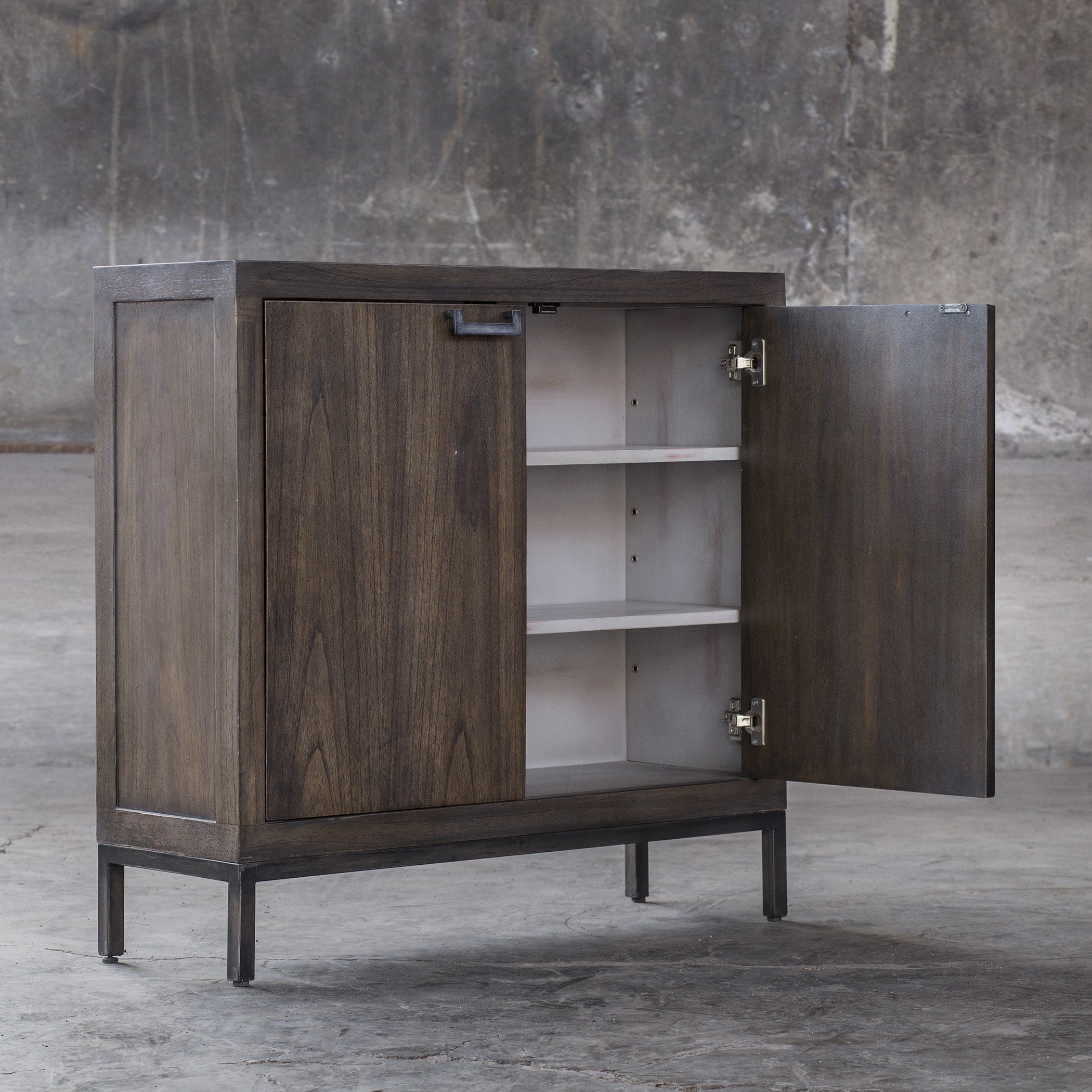 Nadie Light Walnut Console Cabinet by Uttermost