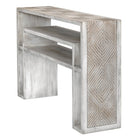 Genara Bone White Carved Console Table by Uttermost