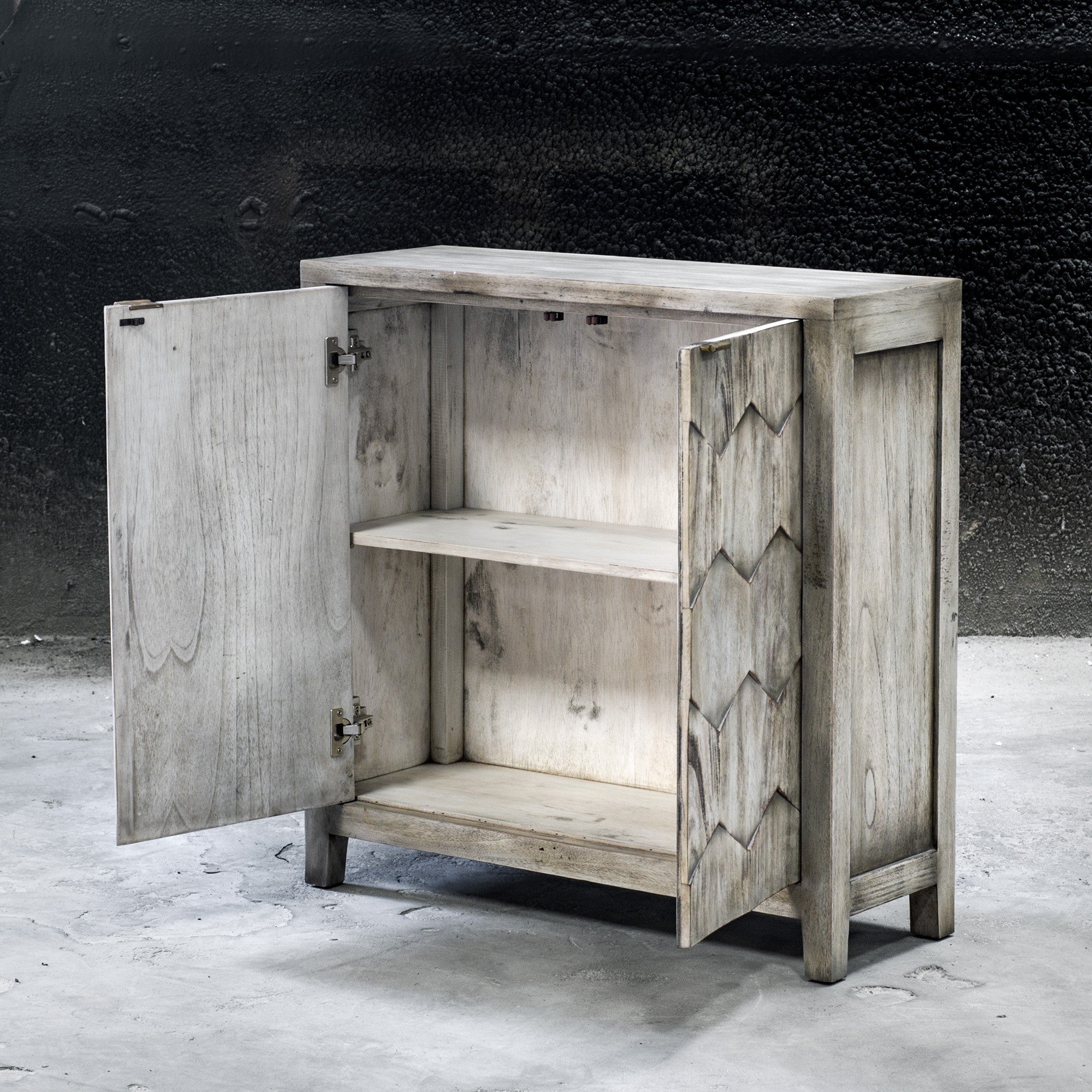 Catori Smoked Ivory Console Cabinet by Uttermost