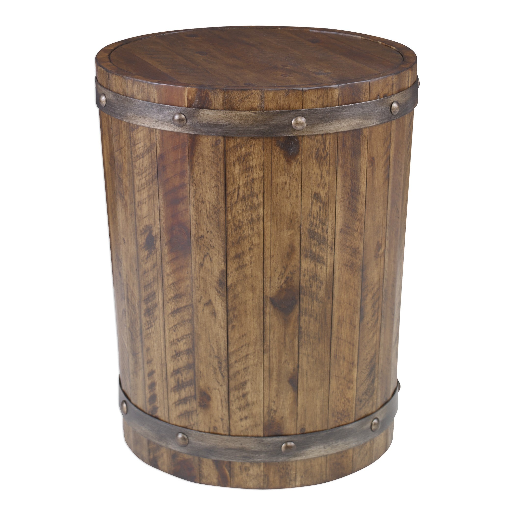 Ceylon Wine Barrel Side Table by Uttermost