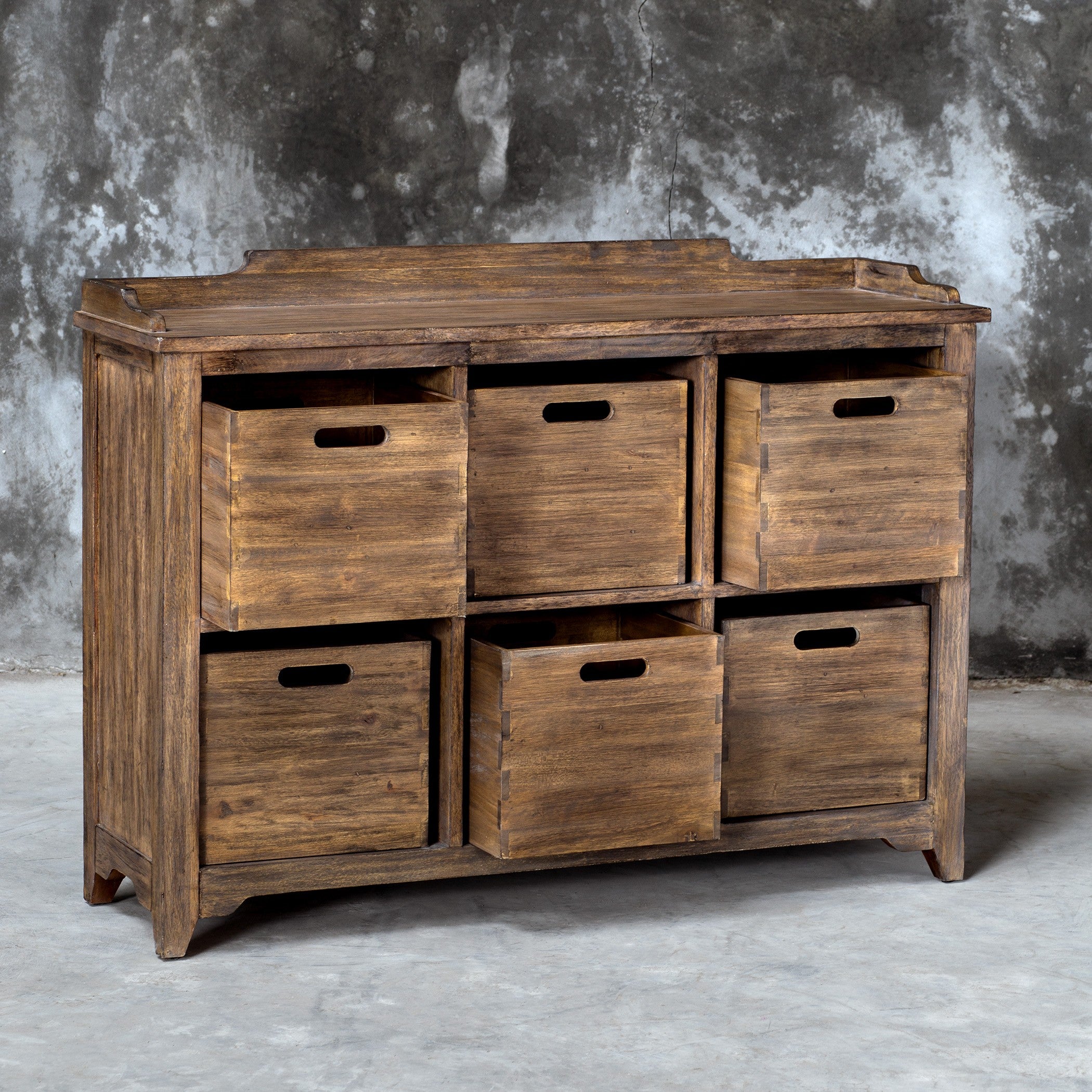 Ardusin Driftwood Hobby Cupboard by Uttermost