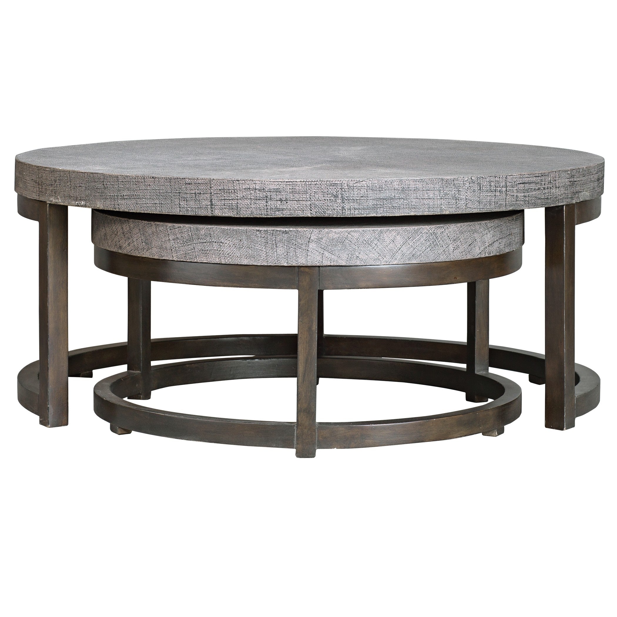Aiyara Gray Nesting Tables - Set of 2 by Uttermost