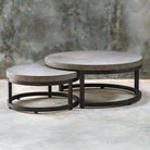 Aiyara Gray Nesting Tables - Set of 2 by Uttermost