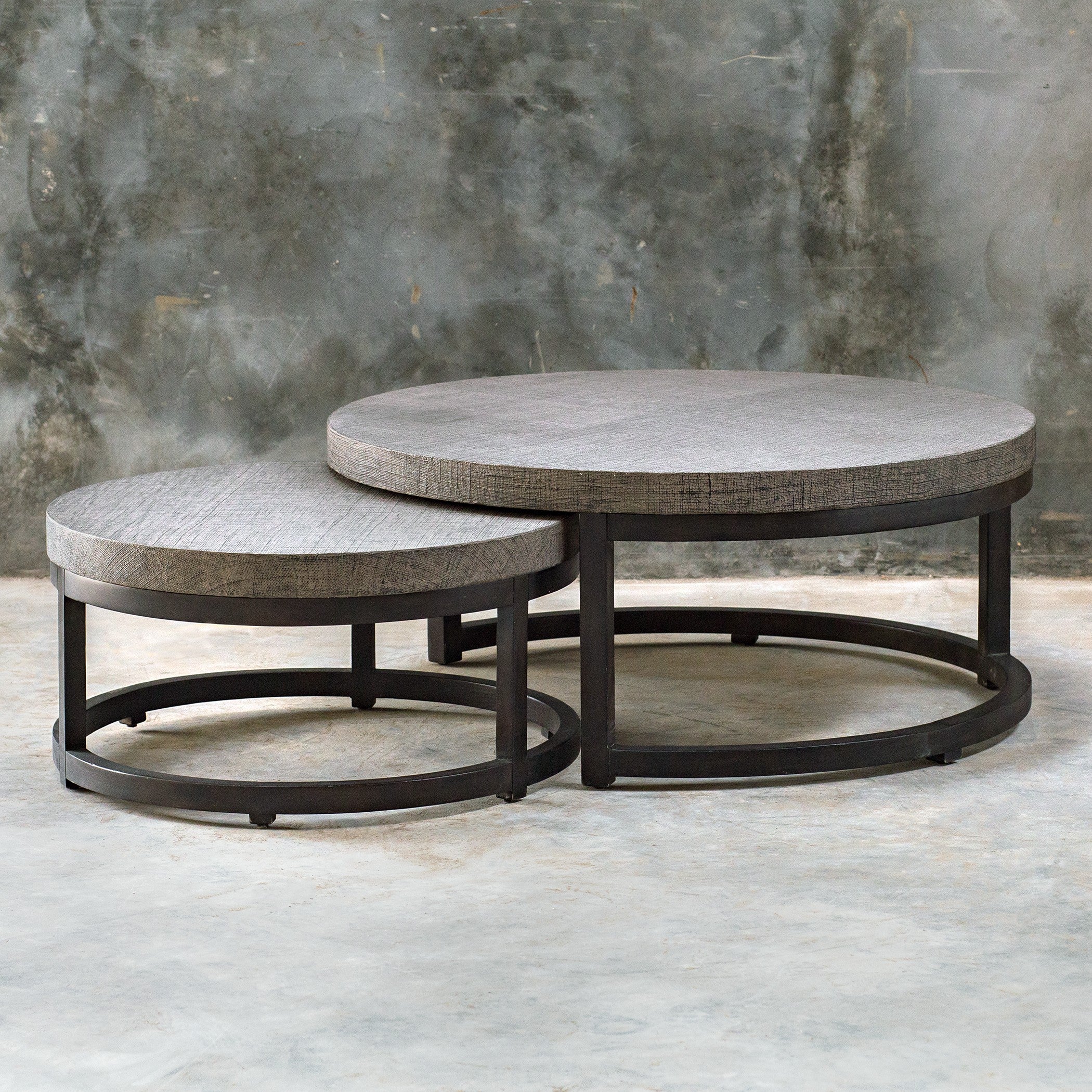 Aiyara Gray Nesting Tables - Set of 2 by Uttermost