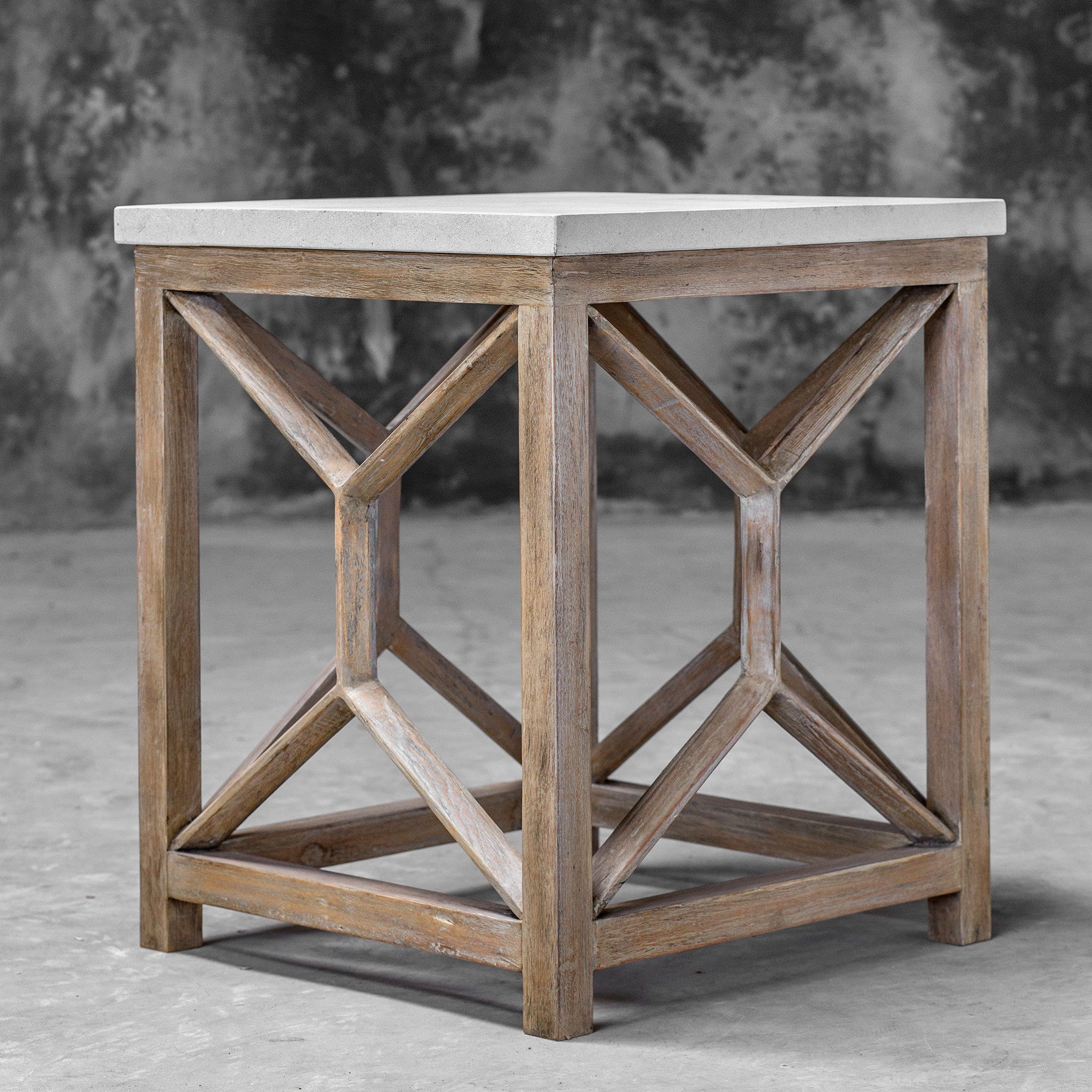 Catali Stone End Table by Uttermost