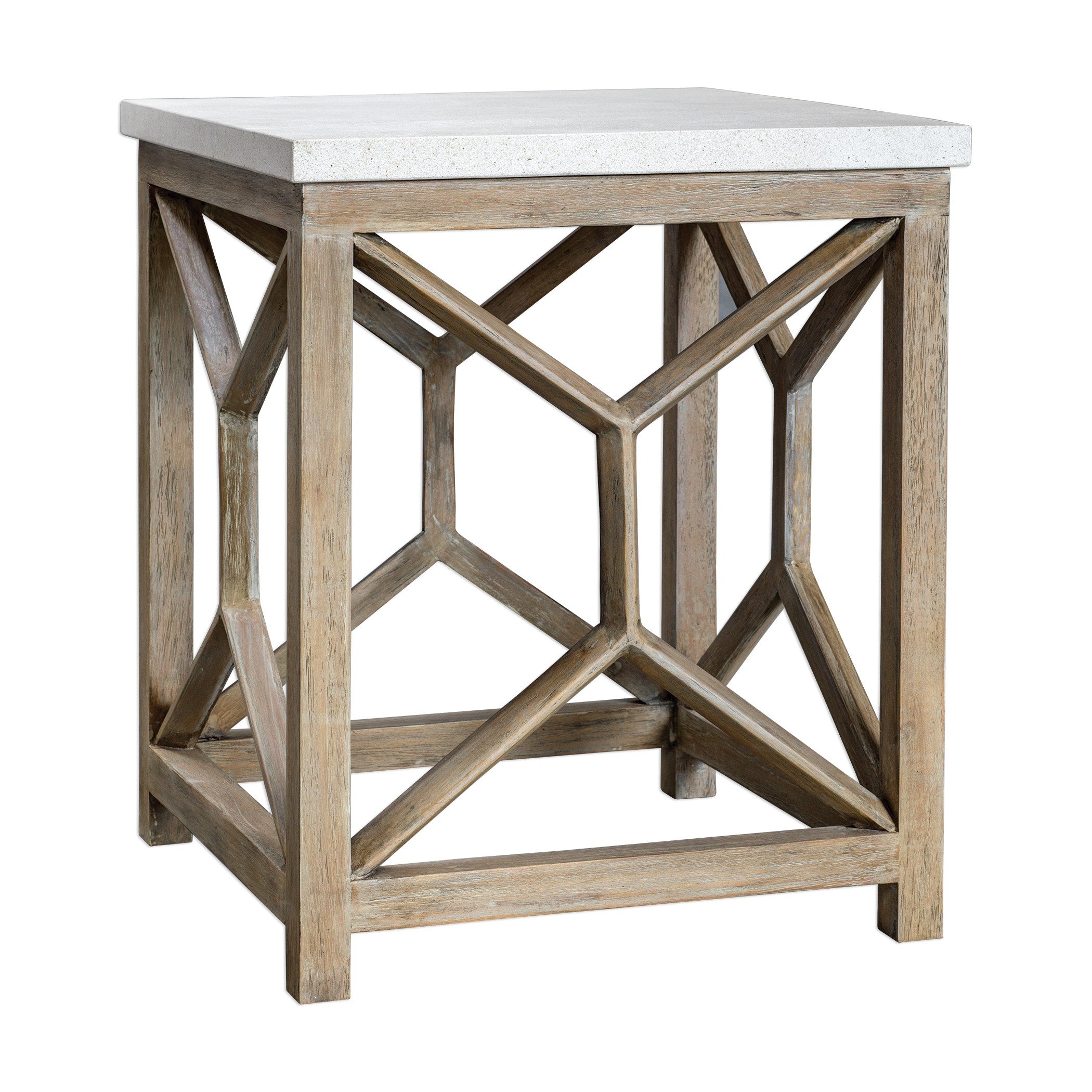 Catali Stone End Table by Uttermost