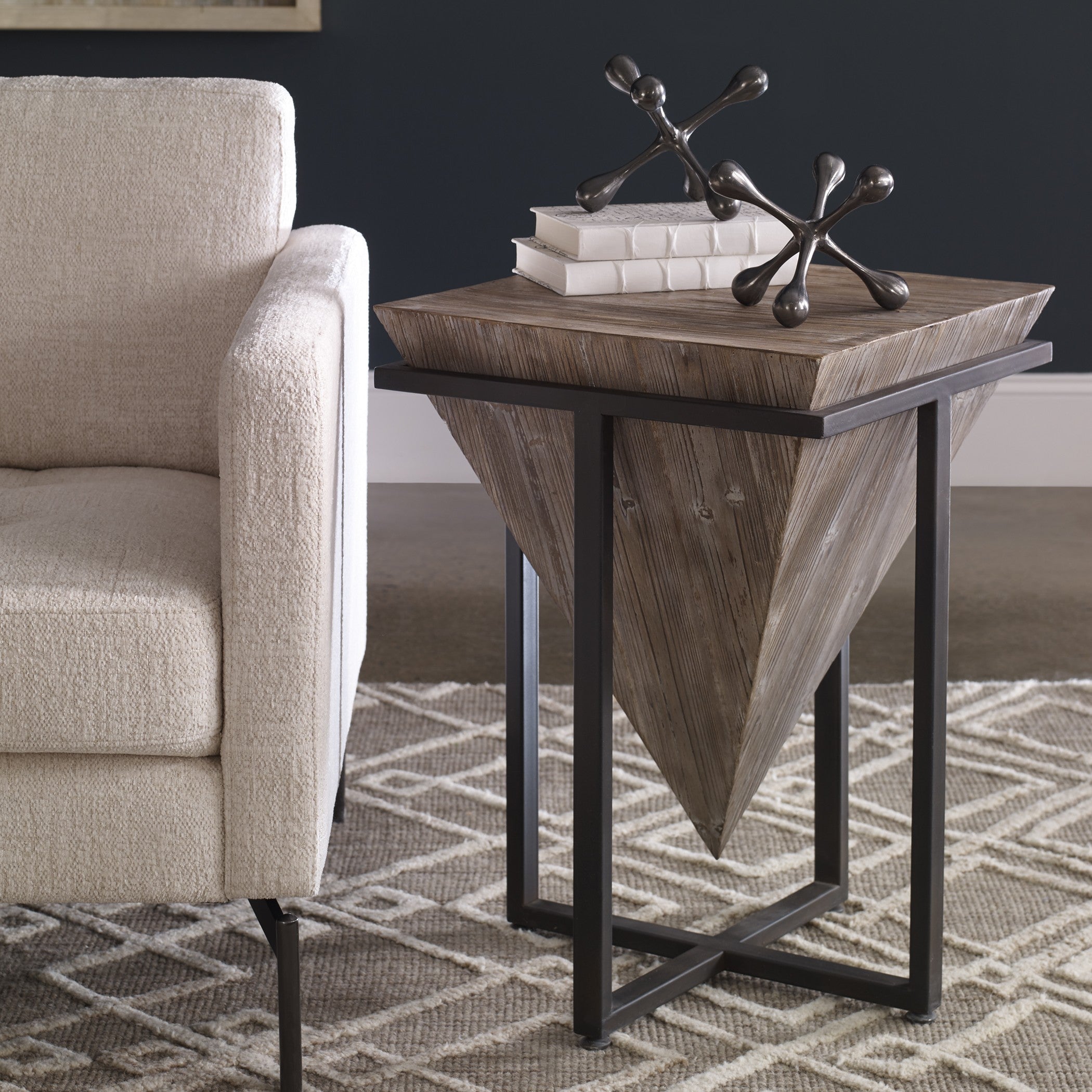 Bertrand Wood Accent Table by Uttermost