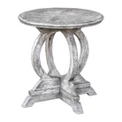 Maiva White Side Table by Uttermost
