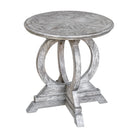 Maiva White Side Table by Uttermost