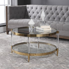 Kellen Glass Coffee Table by Uttermost