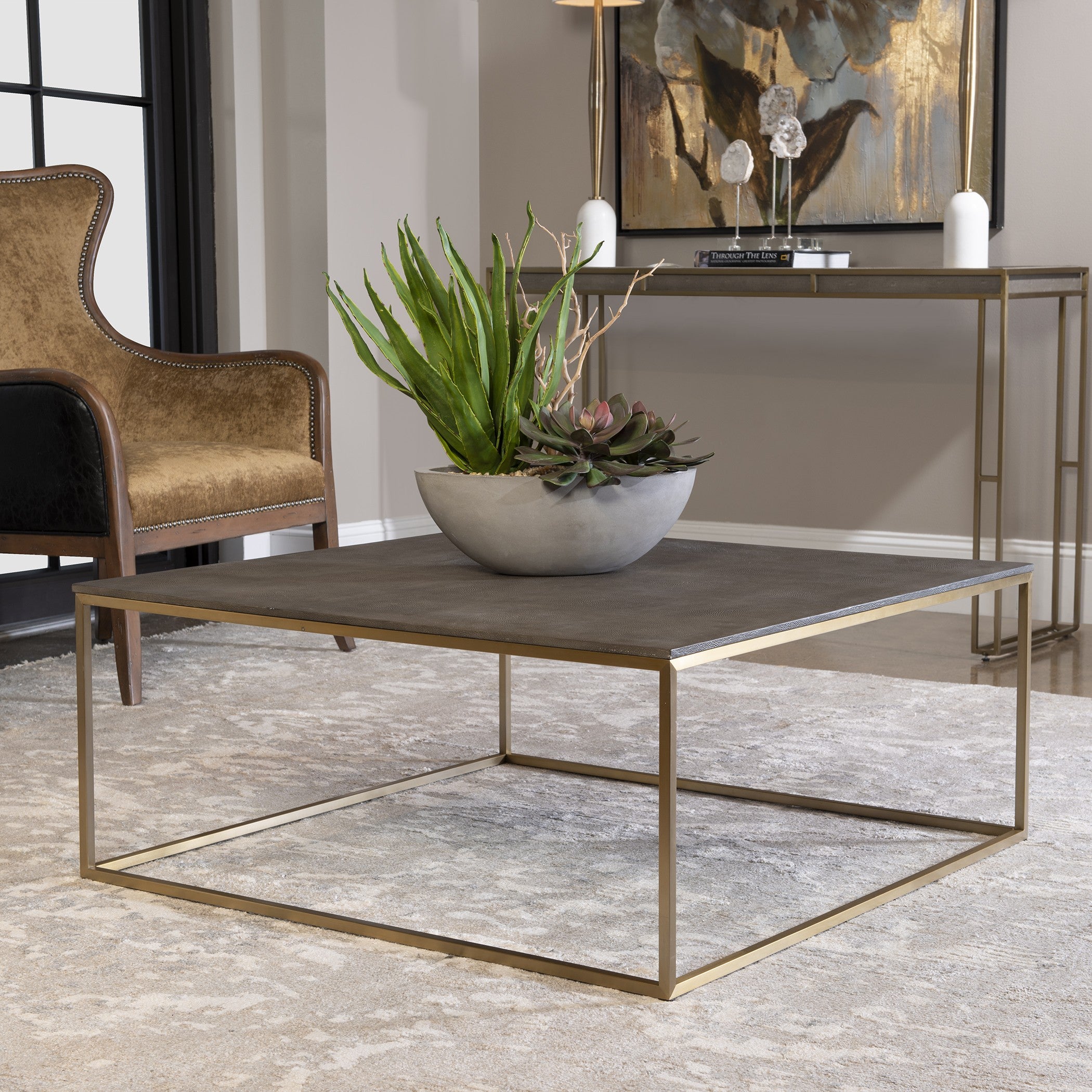 Trebon Modern Coffee Table by Uttermost