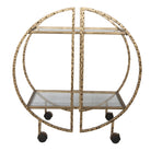 Zelina Gold Bar Cart by Uttermost