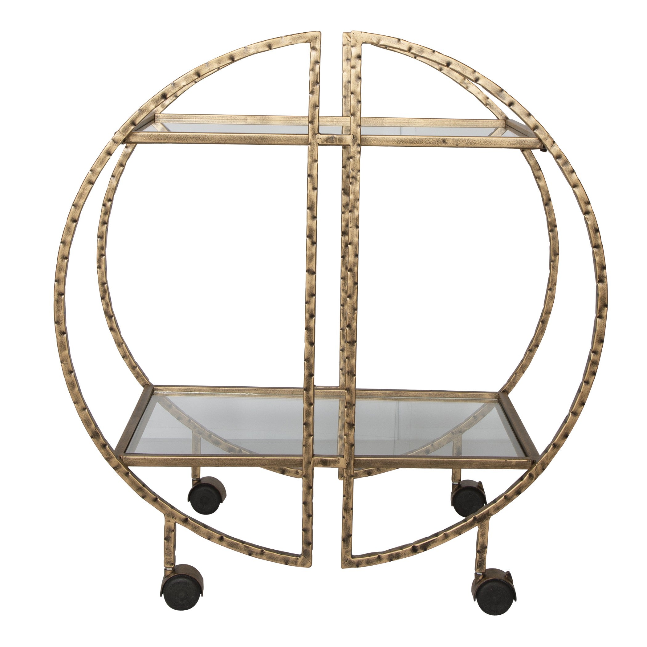 Zelina Gold Bar Cart by Uttermost
