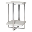 Arnaut White Accent Table by Uttermost