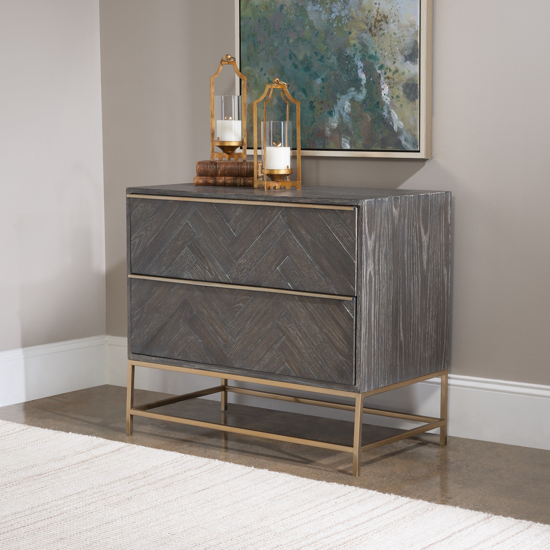 Armistead Dark Walnut Drawer Chest by Uttermost