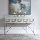 Abaya White Console Table by Uttermost