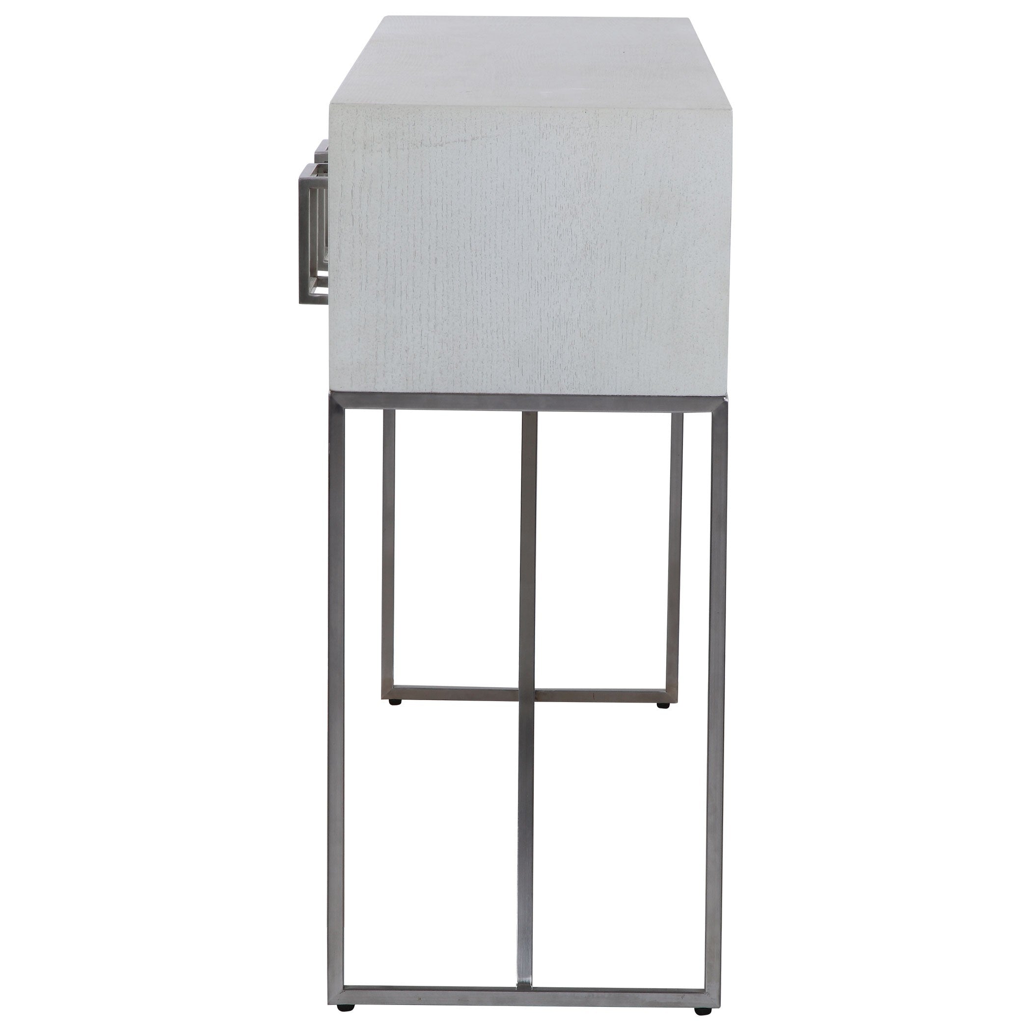 Abaya White Console Table by Uttermost