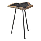 Mircea Petrified Wood Accent Table by Uttermost