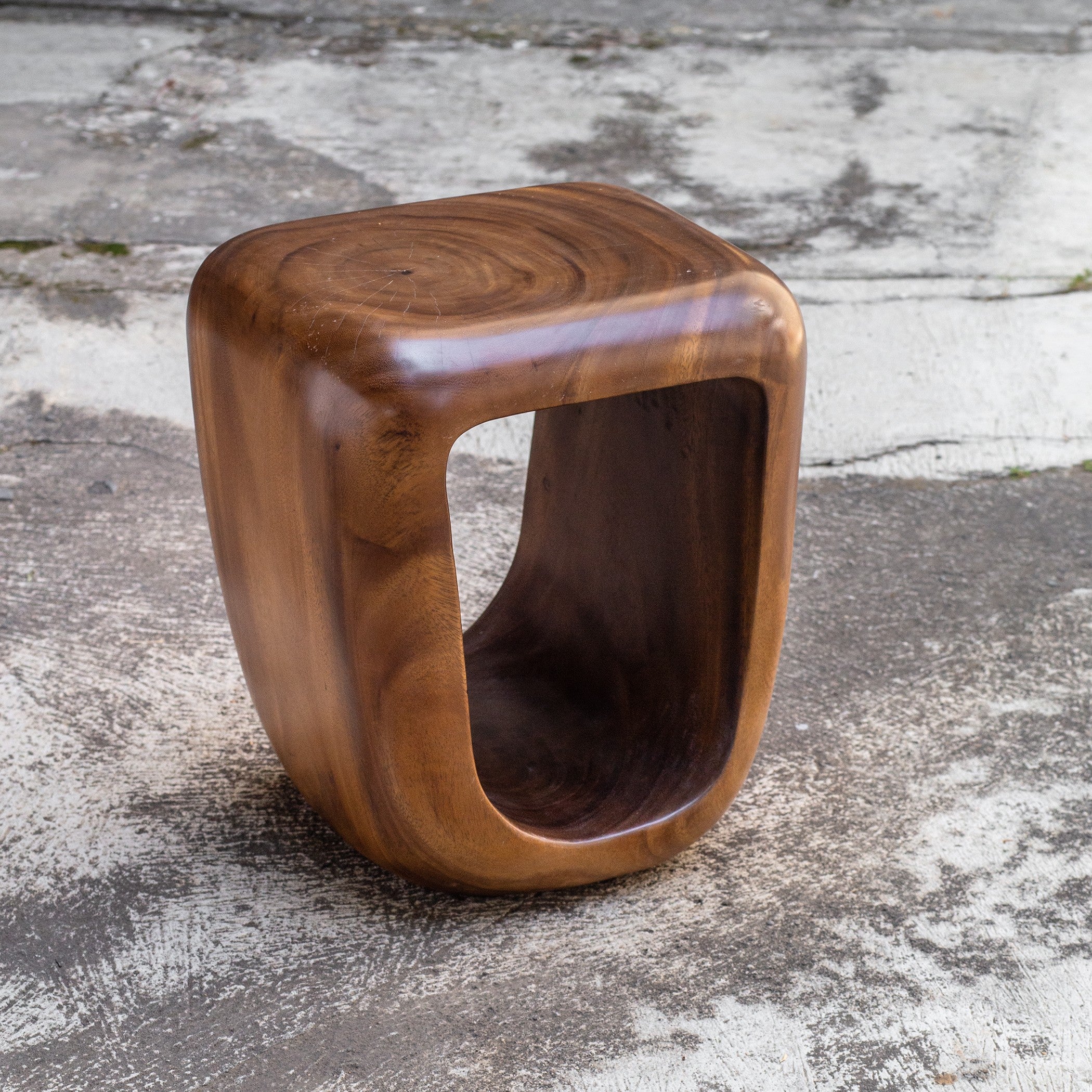Loophole Wooden Side Table by Uttermost