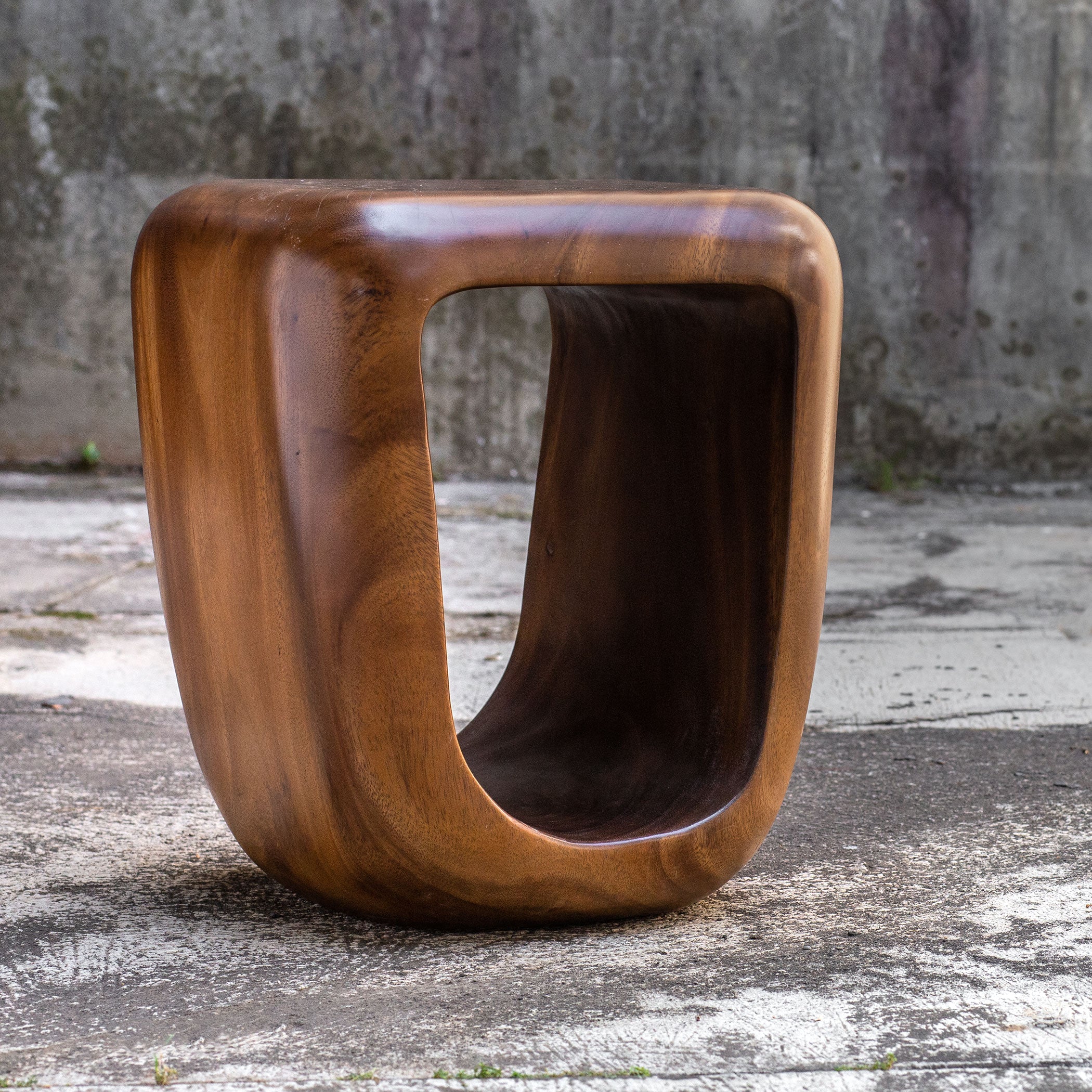 Loophole Wooden Side Table by Uttermost