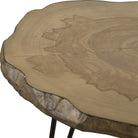 Runay Wood Slab Side Table by Uttermost