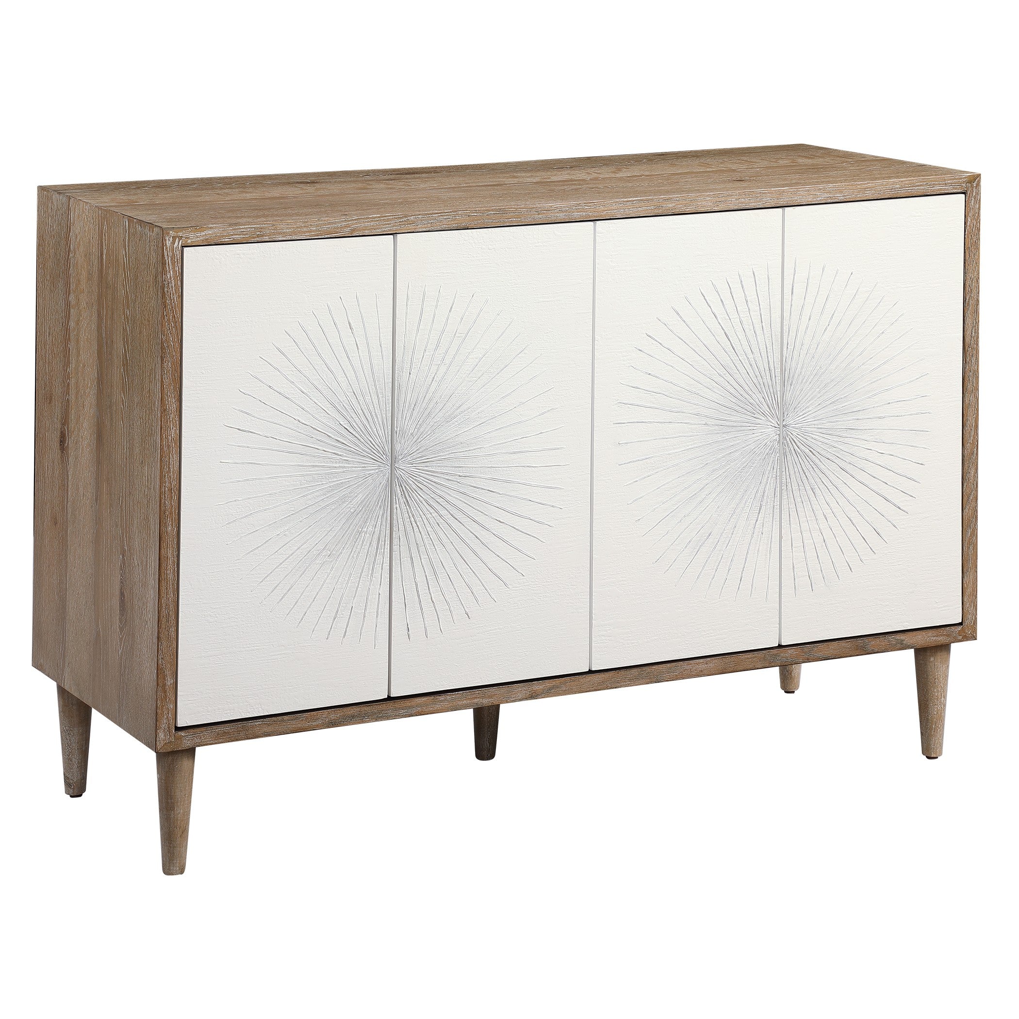 Dani 4 Door White Cabinet by Uttermost