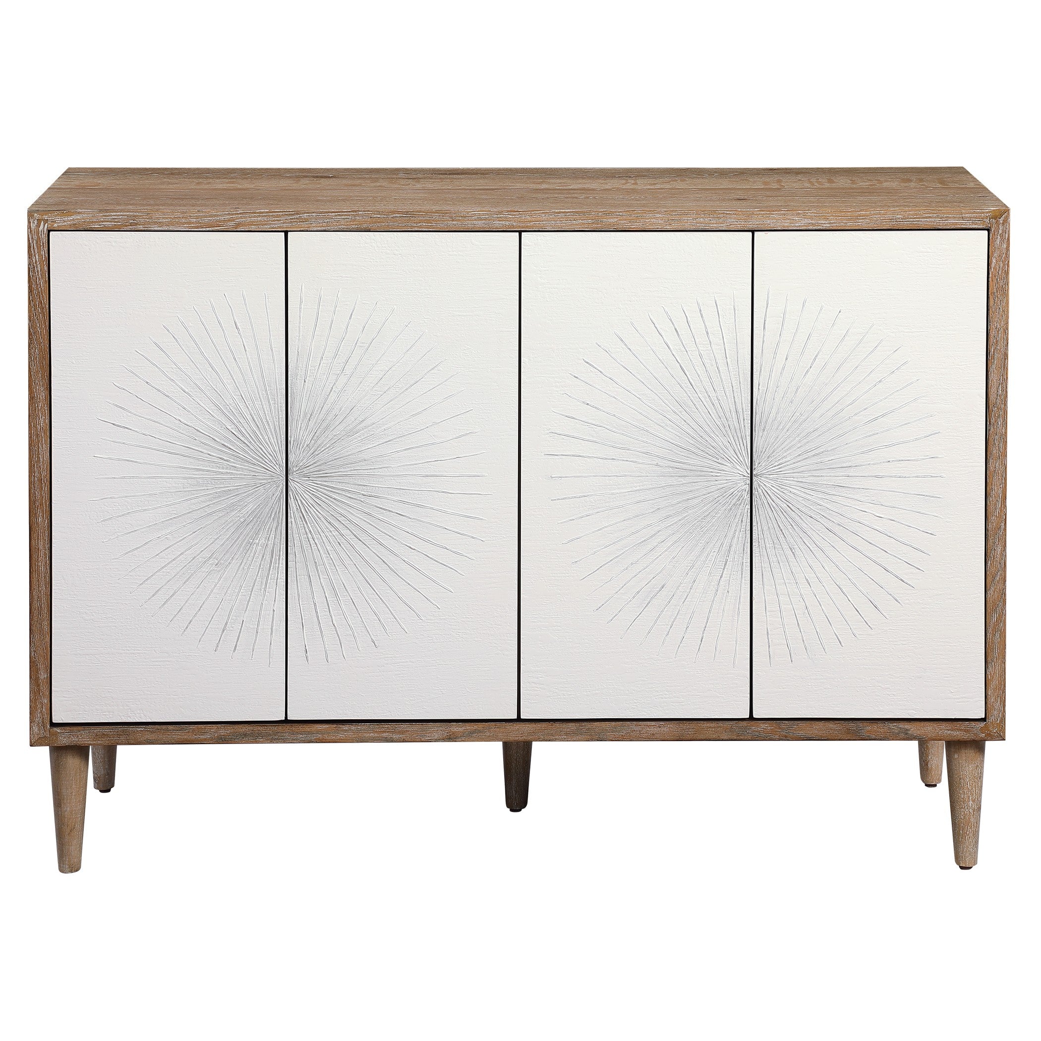 Dani 4 Door White Cabinet by Uttermost