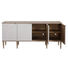 Tightrope 4 Door Modern Sideboard Cabinet by Uttermost