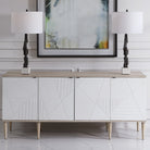 Tightrope 4 Door Modern Sideboard Cabinet by Uttermost