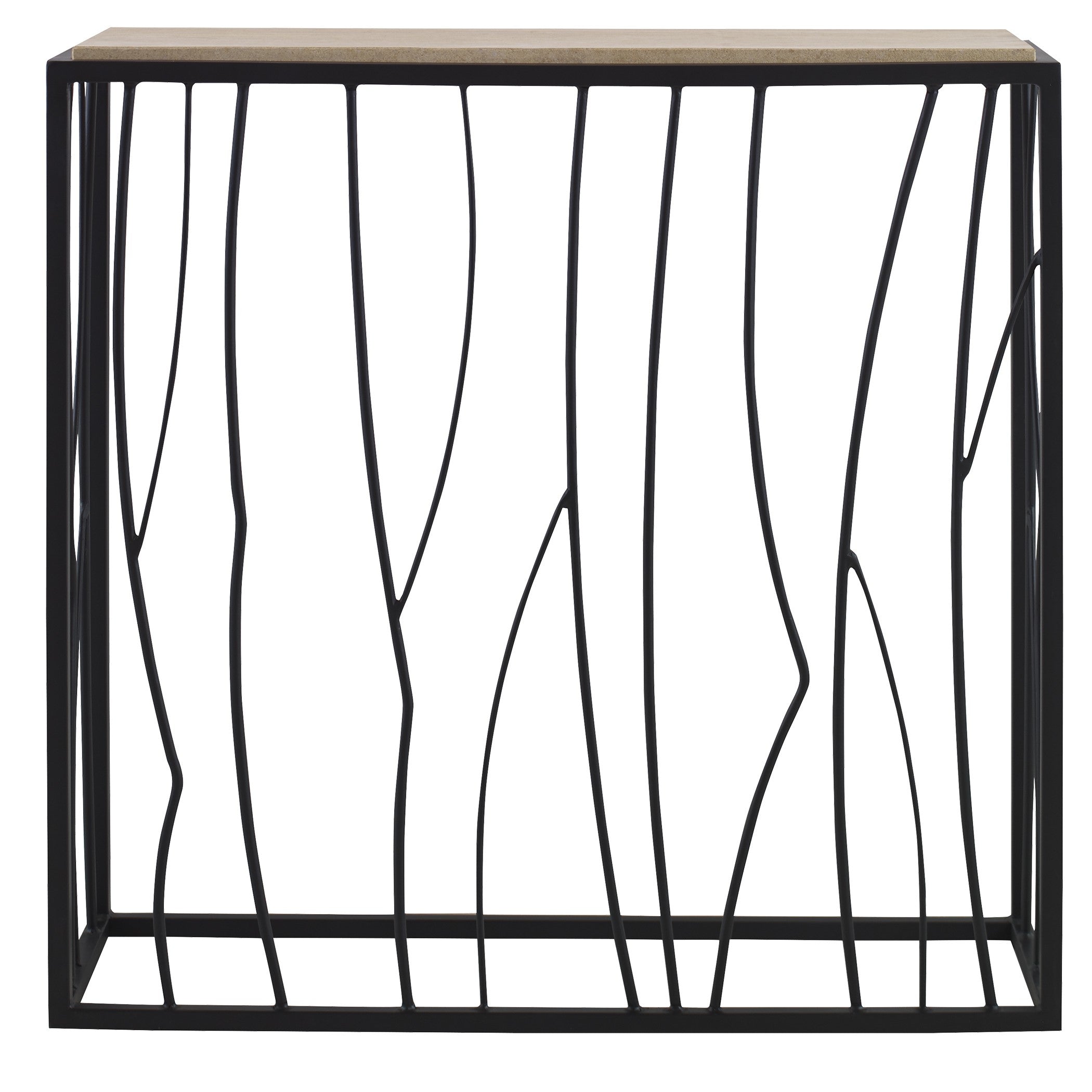 Reed Travertine Console Table by Uttermost